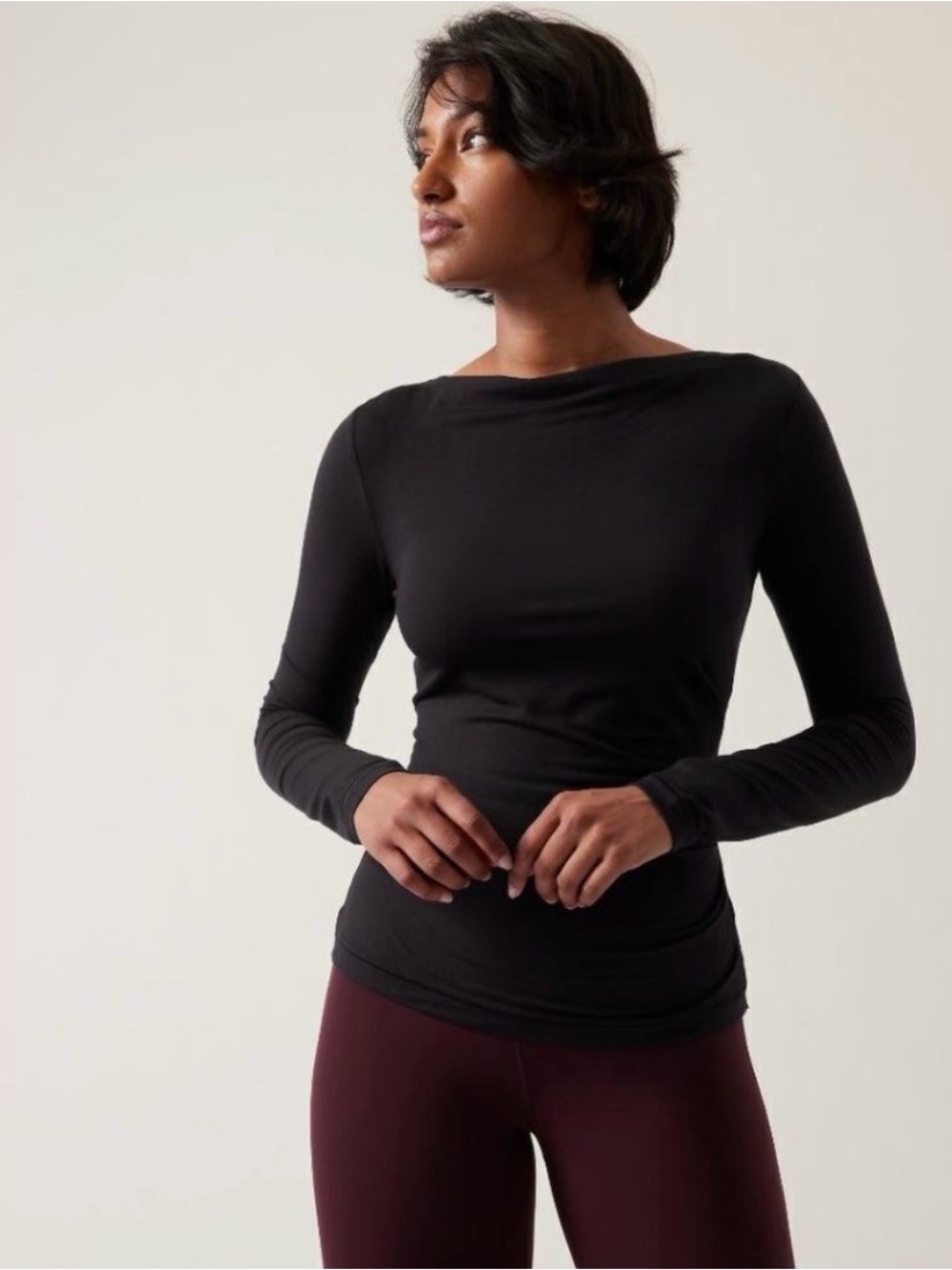 Athleta Weekender Black Top